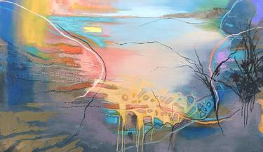 Original Abstract Expressionism Landscape Paintings by Astrid Dahl