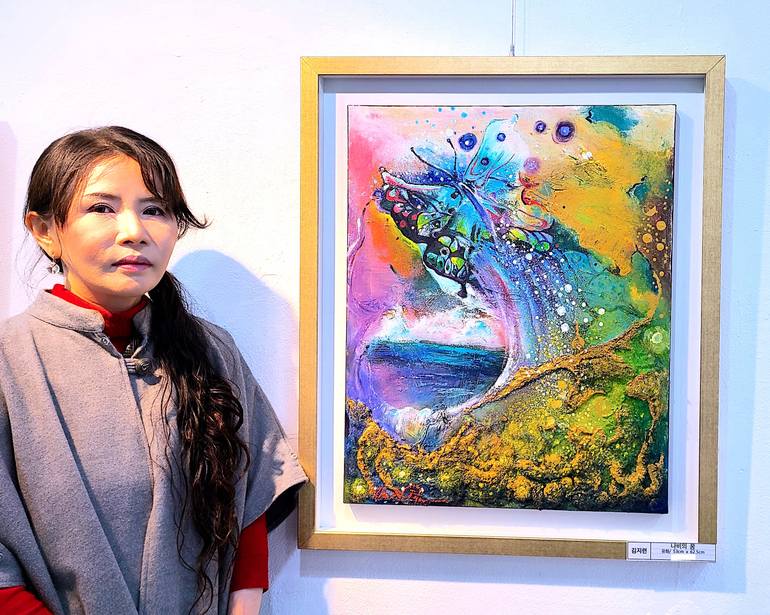 Original Romanticism Animal Painting by Ji-Ryeon Kim