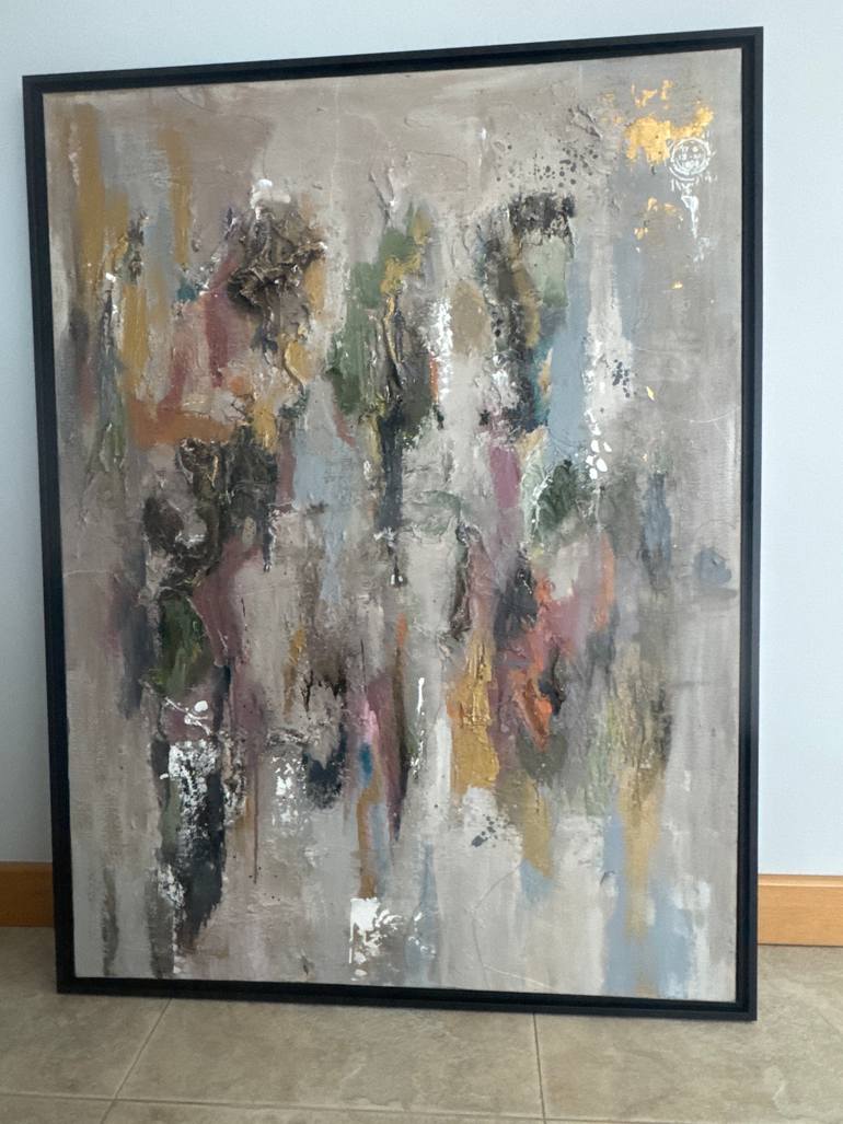 Original Art Deco Abstract Painting by Song Eris