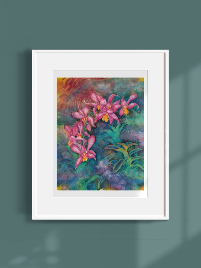 Original Floral Painting by Shirong YANG