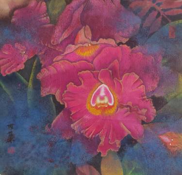 Original Folk Floral Paintings by Shirong YANG