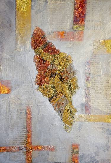 Original Abstract Mixed Media by Enikő Marosváry-Kramcsák