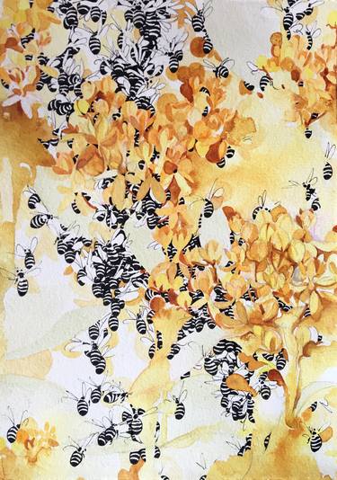 Original Abstract Botanic Paintings by Crystal Hartman