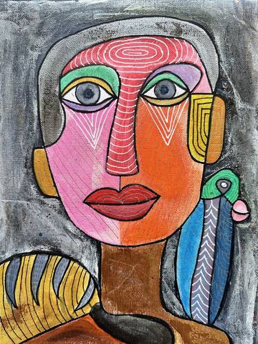 Print of Art Deco People Mixed Media by Regina Esther Ascano