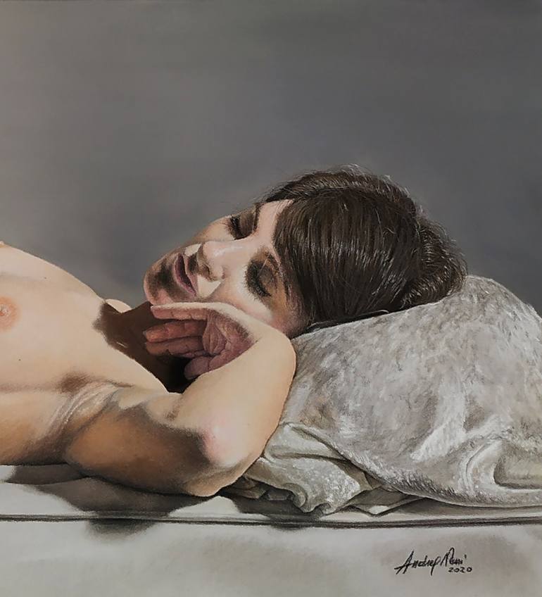 Original Figurative Nude Painting by Andrea Nanì