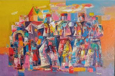 Original Abstract Expressionism People Paintings by Hayk Miqayelyan