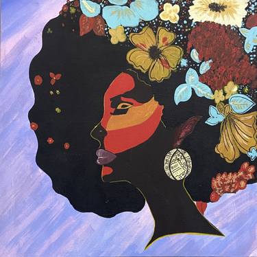 Original Floral Painting by Rose Oko