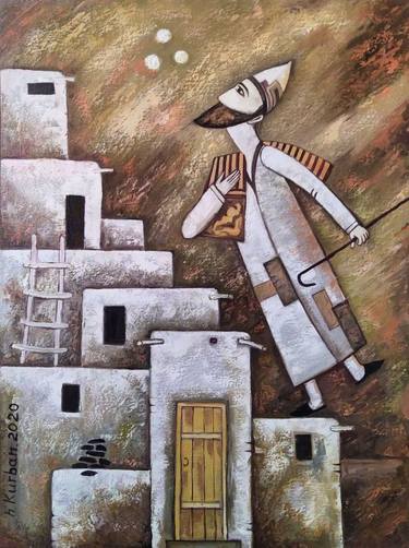 Original Folk Performing Arts Paintings by Hashim Kurban