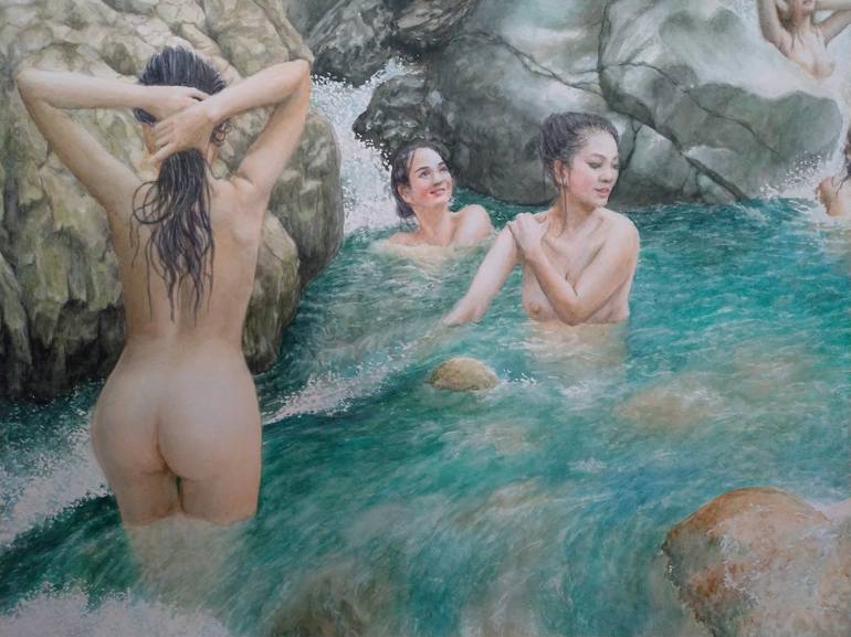Original Nude Painting by R Kus Hendradi Laksono