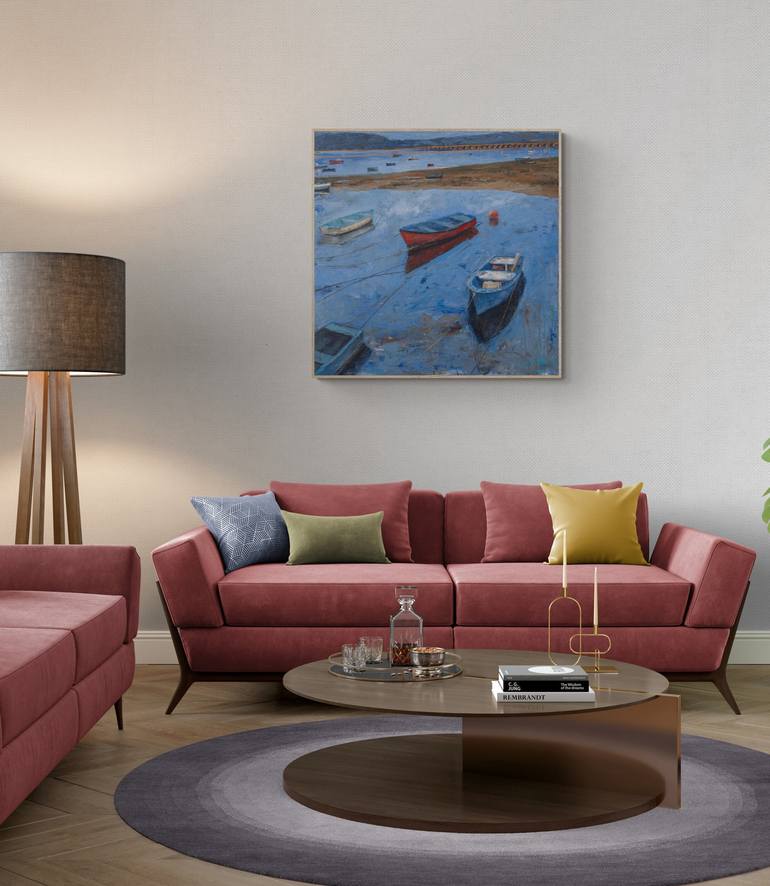 Original Impressionism Seascape Painting by Rocio Arrupe