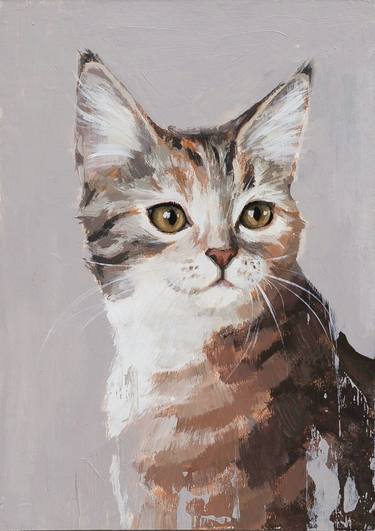 Original Cats Paintings by Karina Cornelius