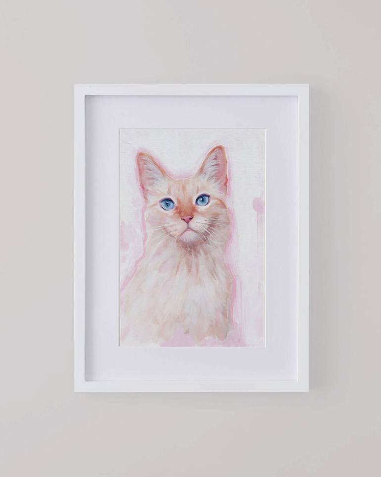 Original Contemporary Cats Painting by Karina Cornelius