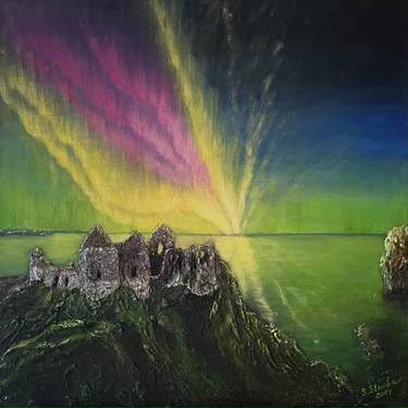 Glow above the Dunluce Castle thumb