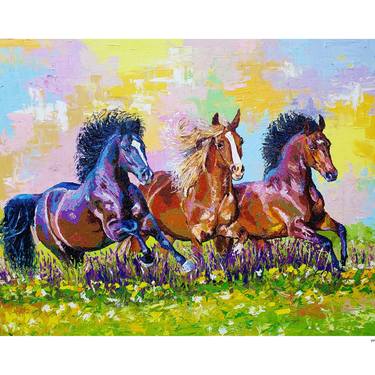 Original Realism Horse Paintings by Naomi Oyeniyi