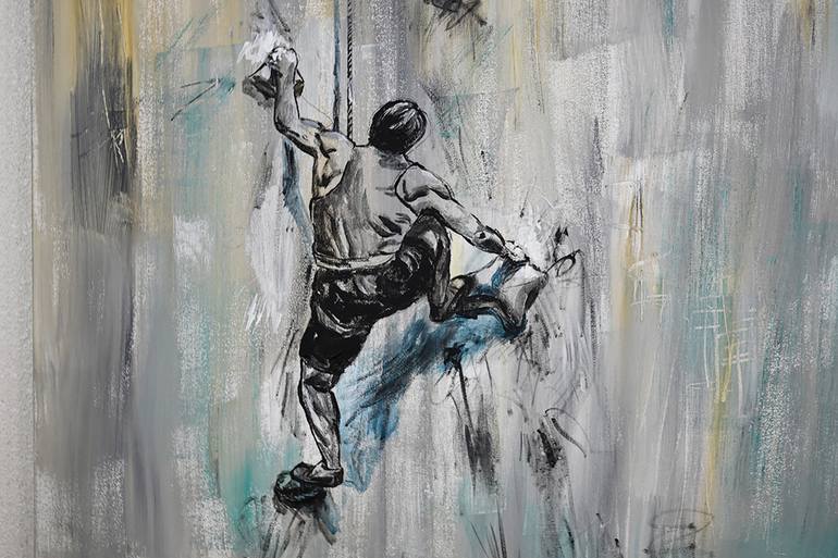 Original Abstract Expressionism People Painting by Jung Eun Lee