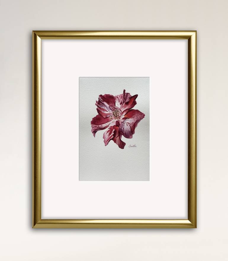 Original Classicism Floral Painting by Cecilia Xu