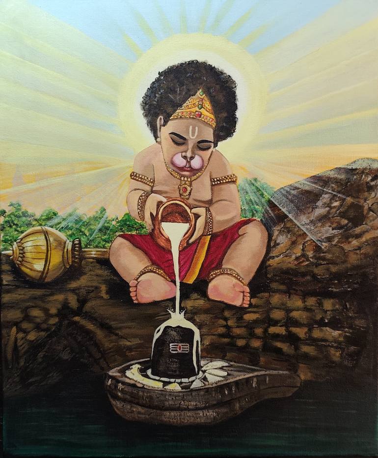 Original Photorealism Abstract Paintings by Raman Deep
