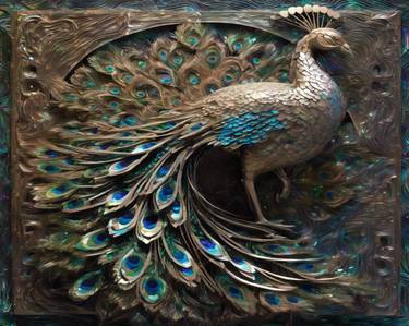 Peacock's Majesty: A Tribute to Nature's Grandeur thumb