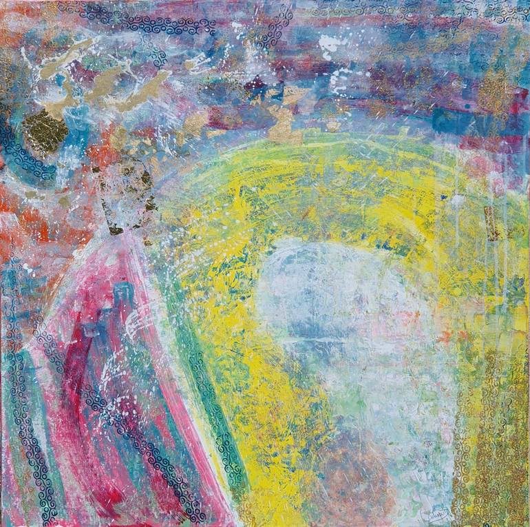 Original Abstract Expressionism Abstract Paintings by Celina Drzewiecka