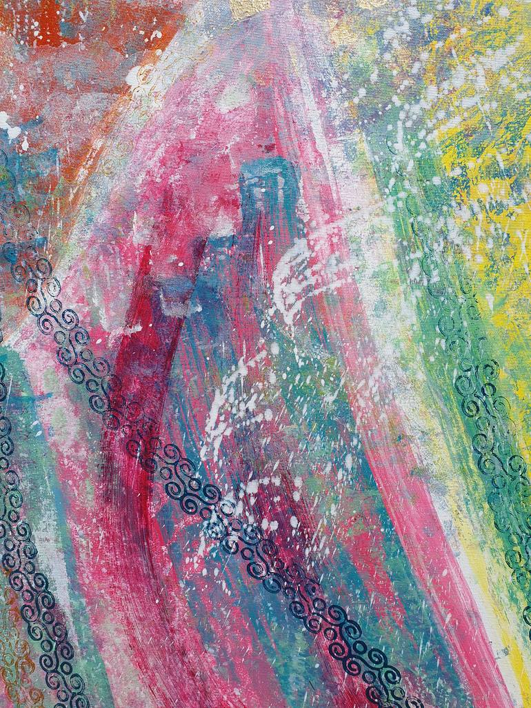 Original Abstract Expressionism Abstract Painting by Celina Drzewiecka