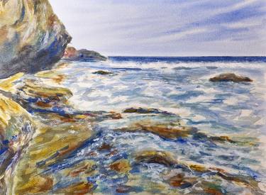 Original Impressionism Beach Paintings by Montse Gil