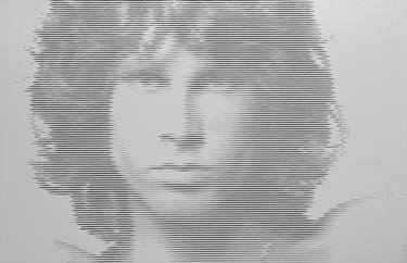 Jim Morrison, Carved in Eucatile board. thumb