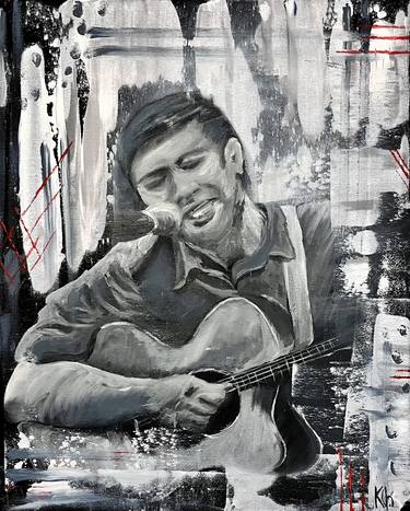 Original Black & White Music Paintings by Kateryna Khapilina