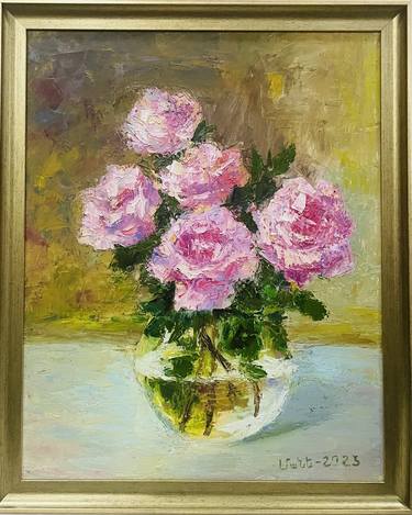 Original Impressionism Floral Paintings by Mane Hakobyan