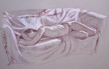 Original Realism Nude Drawings by Rob Adams
