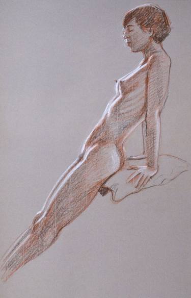 Original Realism Nude Drawings by Rob Adams