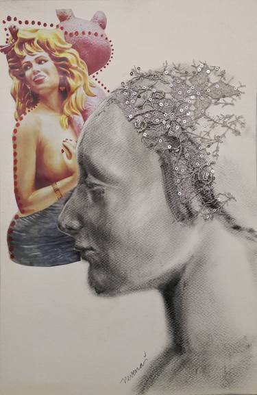 Print of Portrait Collage by Nevin Engin