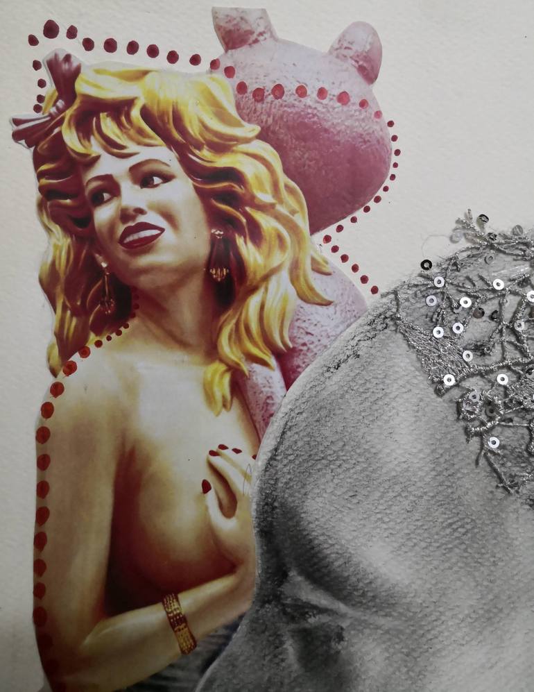 Original Figurative People Collage by Nevin Engin