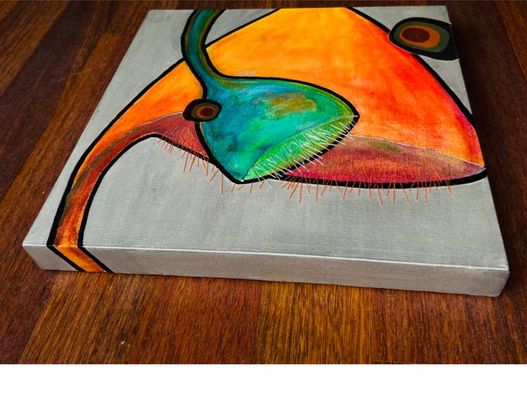 Original Abstract Expressionism Botanic Painting by Nevin Engin