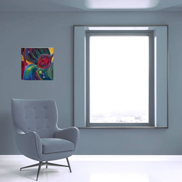 Original Abstract Expressionism Abstract Painting by Nevin Engin