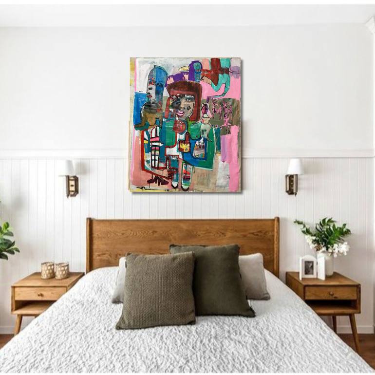 Original Contemporary People Painting by Sharon Blu