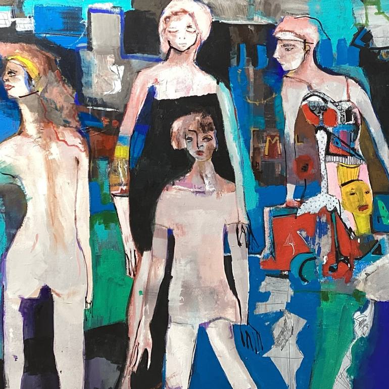 Original Contemporary Women Painting by Sharon Blu