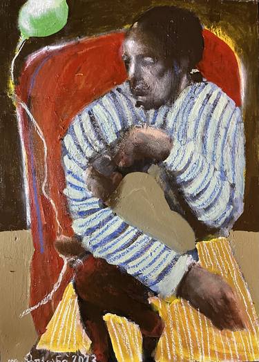 Original Figurative Family Paintings by Levan Chabukiani