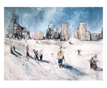 Original Abstract Landscape Paintings by Levan Chabukiani