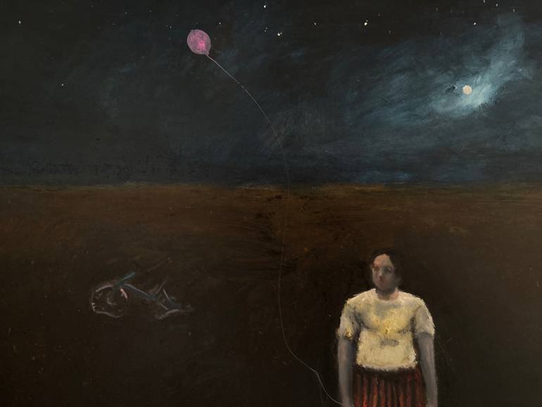 Original Figurative Landscape Painting by Levan Chabukiani