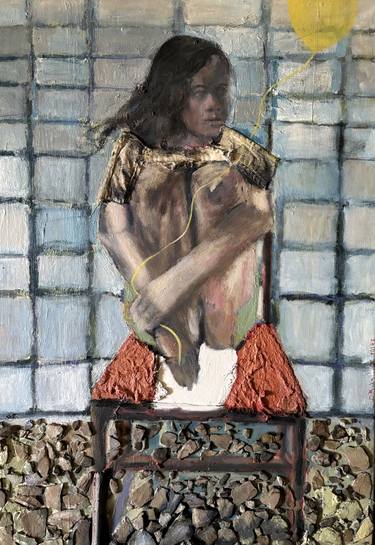 Original Figurative People Paintings by Levan Chabukiani