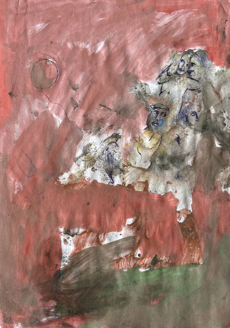 Original Abstract People Paintings by Levan Chabukiani