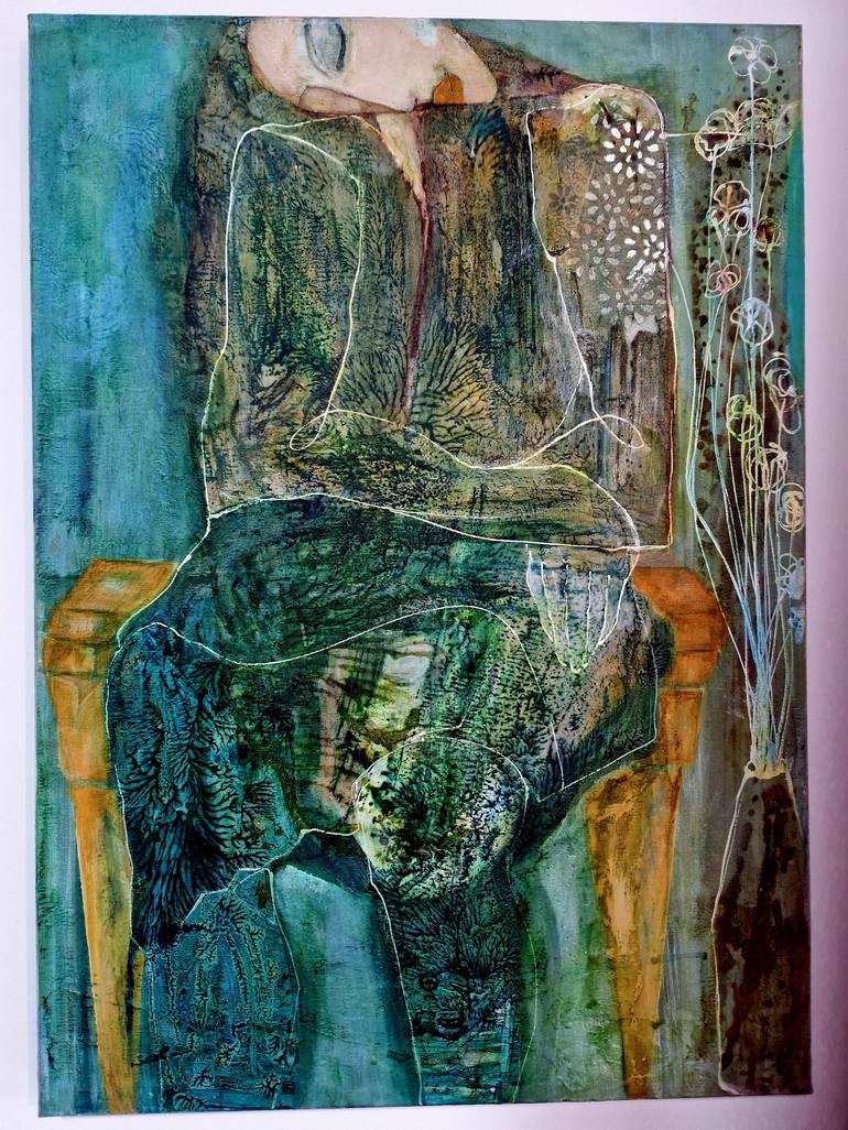 Original Expressionism Women Painting by Chahla Soummer