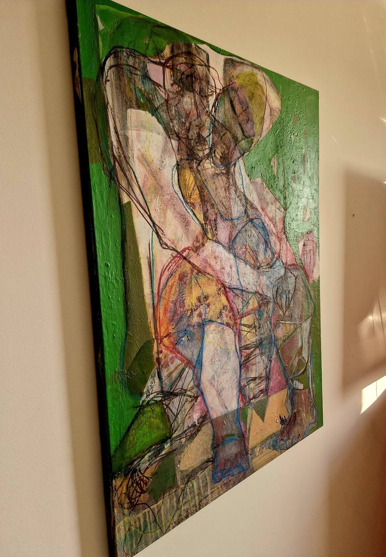 Original Expressionism Love Painting by Chahla Soummer
