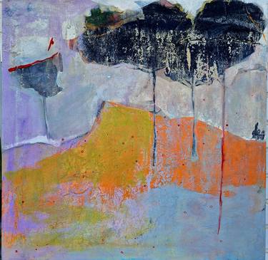 Original Abstract Expressionism Landscape Paintings by Chahla Soummer