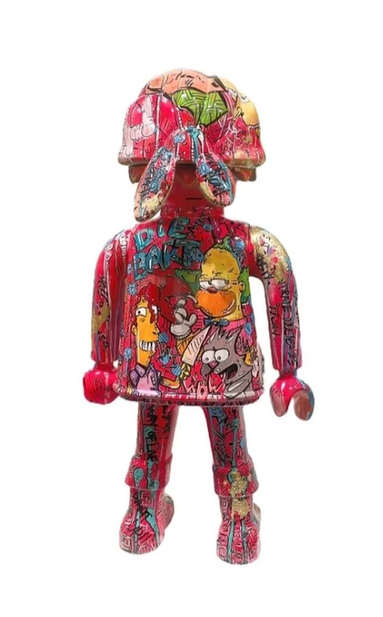 Original Pop Art Cartoon Sculpture by Art Hugo Ep