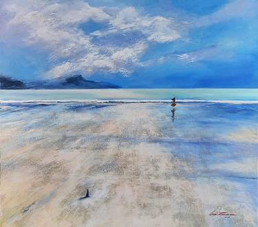Original Abstract Beach Paintings by CRISTIAN PETRU BUTNARU