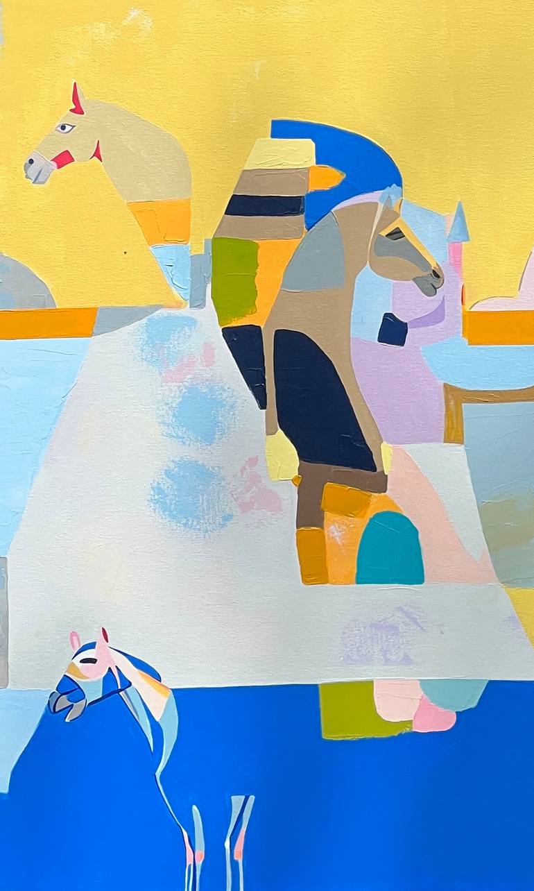 Original Contemporary Horse Painting by Sahar Manri