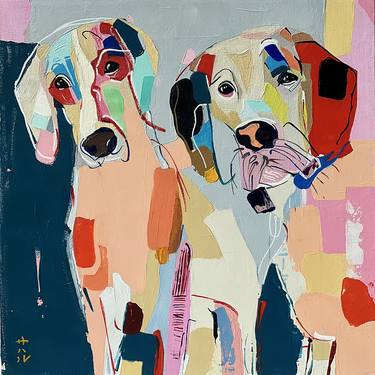 Print of Abstract Dogs Paintings by Sahar Manri