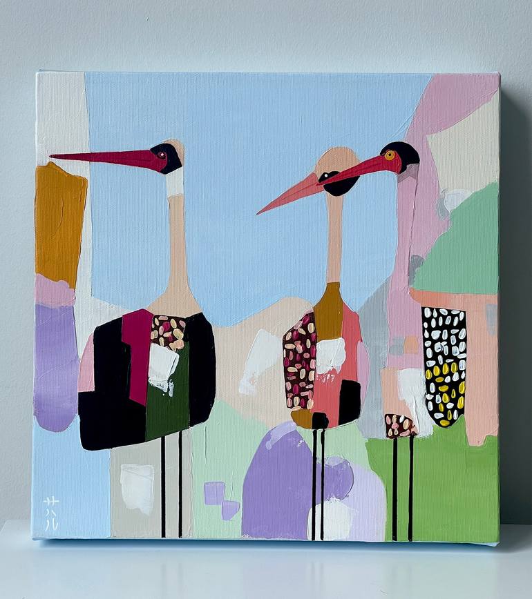 Original Abstract Animal Painting by Sahar Manri