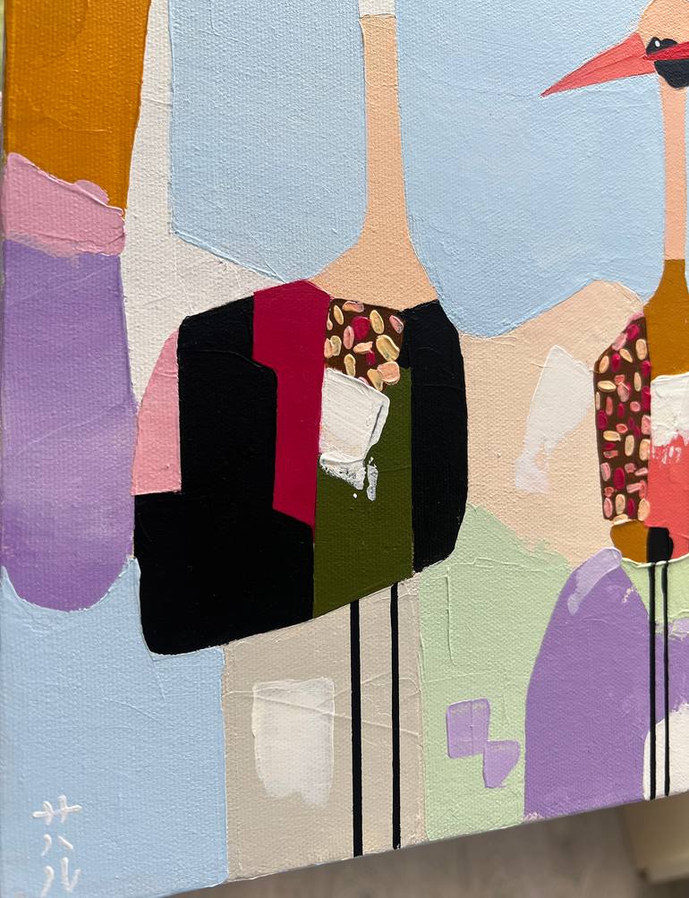 Original Abstract Animal Painting by Sahar Manri
